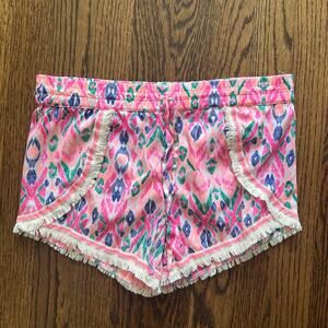 🍭6/$30 Japna Kids Patterned Fringe Elastic Waist Tween Girl Shorts - 10